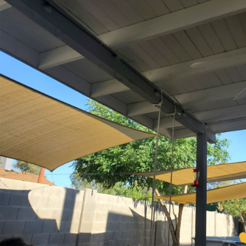 Cara memasang jaring pelindung matahari