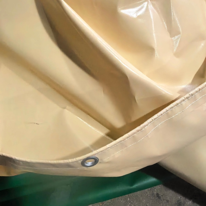 Tarpaulin PVC Kalis Air boleh disesuaikan kuning air