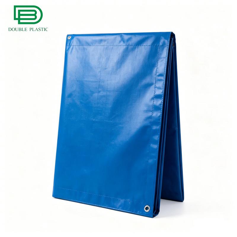 Tarpaulin PVC Tahan Air Tugas Berat Diperkukuh Tarp PVC Tahan UV